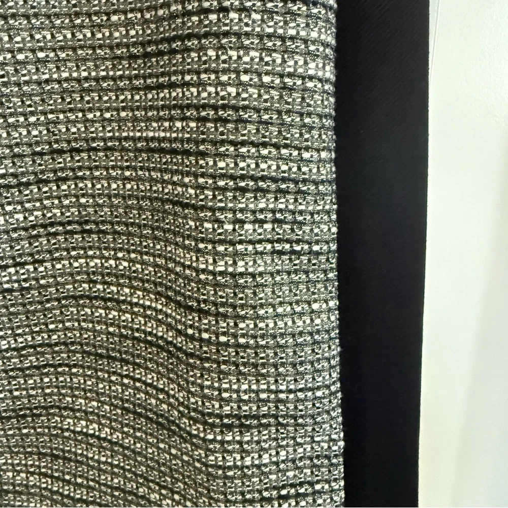 Moulinette Soeurs Anthropologie Black Gray Metallic Tweed Sheath Dress 6P Y2K - Picture 6 of 15
